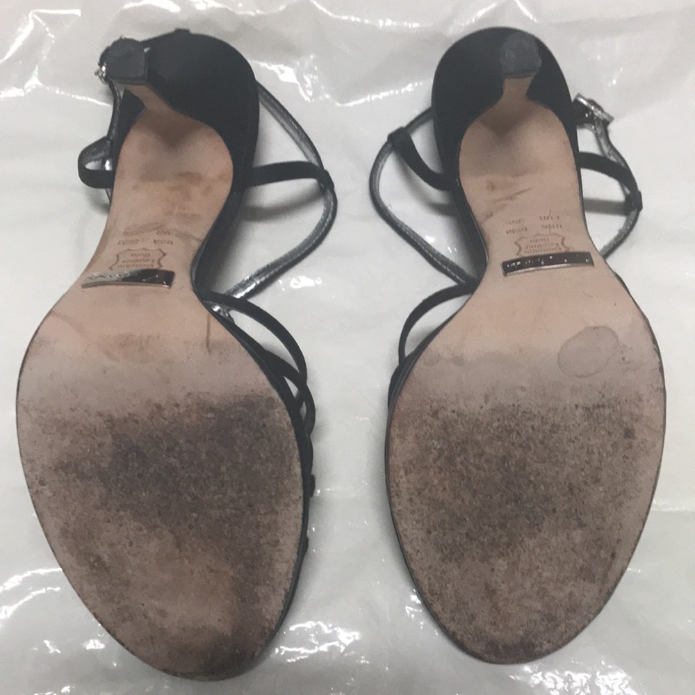 “Nina” black strappy dressy heels size 5.5 - Picture 3 of 9